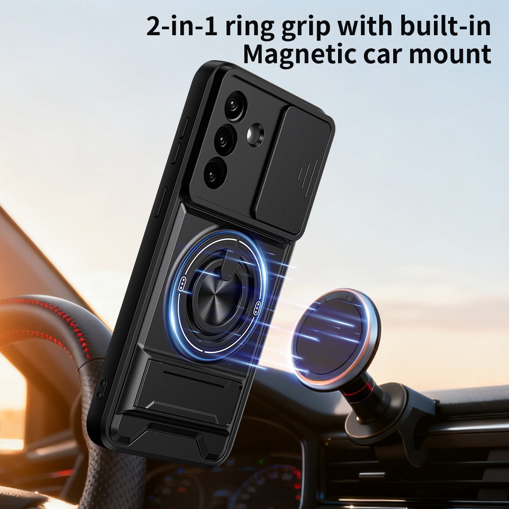Ốp Điện Thoại Đa Năng Sang Trọng Thích Hợp Cho Samsung Galaxy A57 A37 A27 A22 A32 A12 Dây 360°Giá đỡ vòng có vỏ máy ảnh Vỏ bảo vệ toàn diện chống sốc