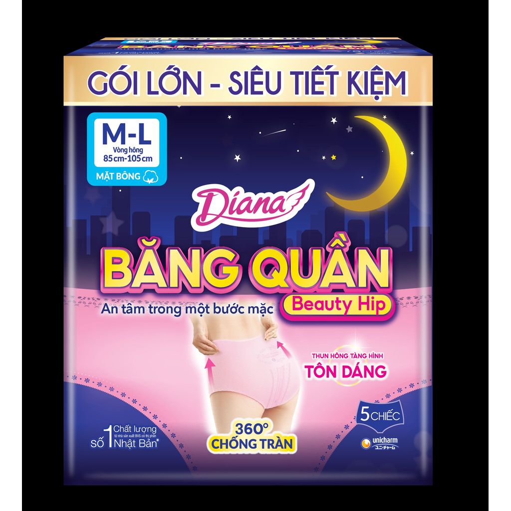[Chính Hãng Diana Unicharm] Băng Vệ Sinh Diana Ban Ngày, Ban Đêm, Băng Quần Đủ Loại Đủ Size Tiện Lợi