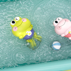 < Pluscloth > Đồ chơi tắm ếch gió cho trẻ em – Đồ chơi vui chơi nước ếch bơi dễ thương Đồ chơi bể tắm vui nhộn cho bé An toàn và bền bỉ cho trẻ mới biết đi và trẻ em ở Đông Nam Á Tắm gió lên đến