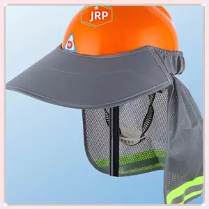 JRP Mùa Hè Chống Nắng An Toàn Mũ Cứng Ne Lá Chắn Mũ Bảo Hiểm Mũ Phản Quang Vành Mũ Phản Quang Dành Cho Công Nhân Xây Dựng JRP