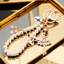 ZBGM Giá Rẻ Seckill Đính Kim Cương Nhảy Múa Thiên Thần Xe Móc Khóa Kim Loại Dễ Thương Nữ Túi Mặt Dây Chuyền Móc Chìa Khóa Vòng Ngọc Trai Mặt Dây Chuyền Quà Tặng