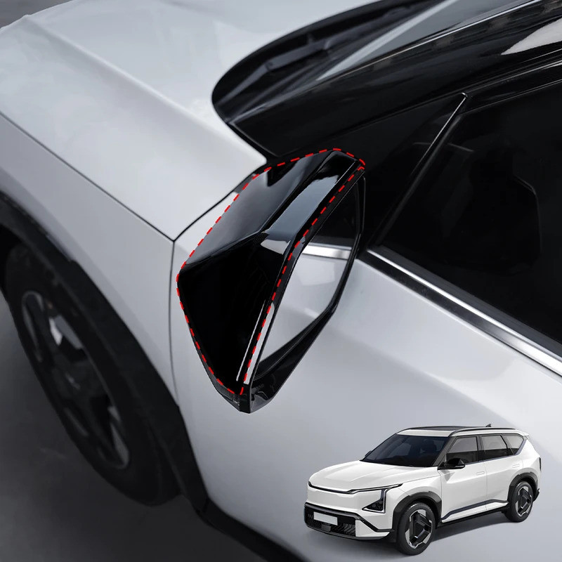 Dành Cho Xe Kia EV5 2024 2025 LHD Xe Điều Chỉnh Gương Chiếu Hậu Trang Trí Bao Sợi Carbon Ngoại Thất Viền