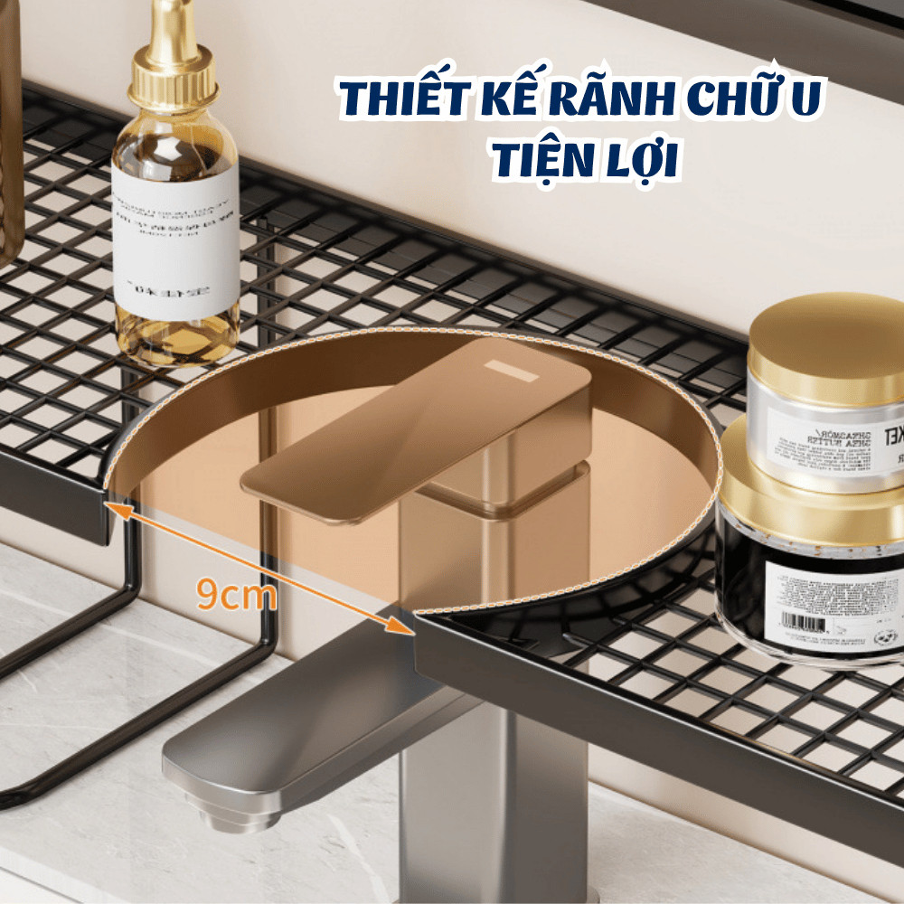 Kệ Để Đồ Lavabo Nhà Tắm Thoát Nước Nhanh, Kệ Gắn Bồn Rửa Mặt Tiện Lợi Cao Cấp