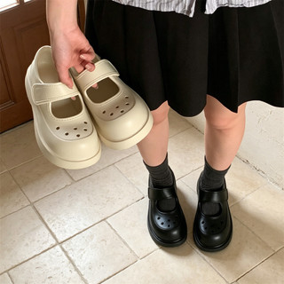XIXITIAO Mary Jane Dép Nữ Mùa Hè Đế Dày Velcro Dễ Mặc Và Tháo Rời