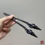 WHX-Hairpin {Những lời tốt lành} Phụ kiện tóc conch Ebony chính hãng được chạm khắc bằng tay Tấm kẹp tóc Quà tặng