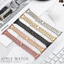 Dây đeo đồng hồ kim cương bằng thép không gỉ cho Apple Watch Series 11 10 42mm 45mm 49mm Dây đeo thay thế Bling