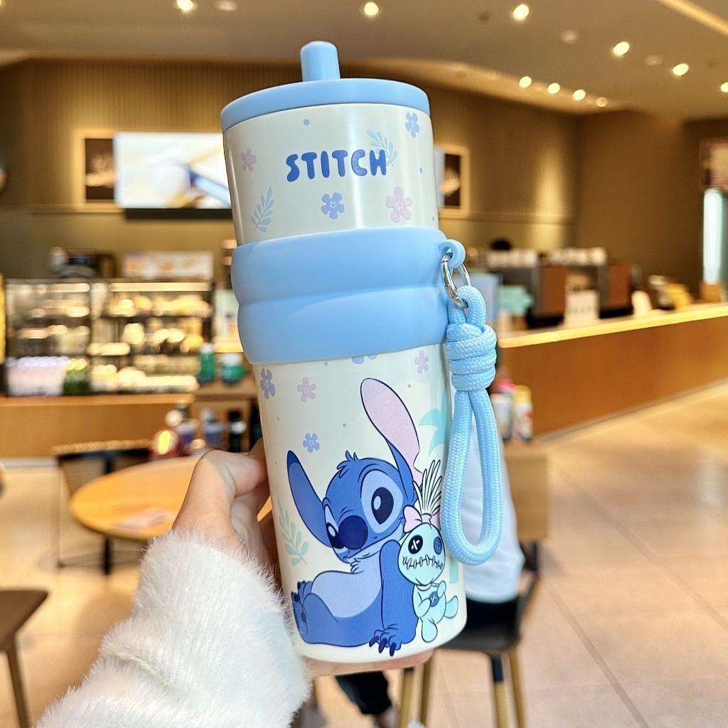 Ly Giữ Nhiệt 710ml Inox 316 – Có Ống Hút & Dây Treo –Hoạt Hình Thỏ, cáo, nai (Stitch, Judy, Nick)