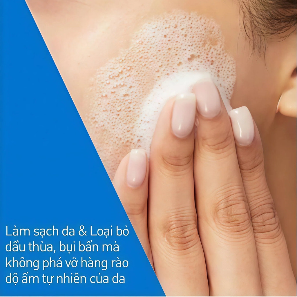 Sữa rửa mặt Cerave Foaming Cleanser, Hydrating Cleanser, SA Cleanser Cho Da Dầu Mụn 236ml Mới | BigBuy360 - bigbuy360.vn
