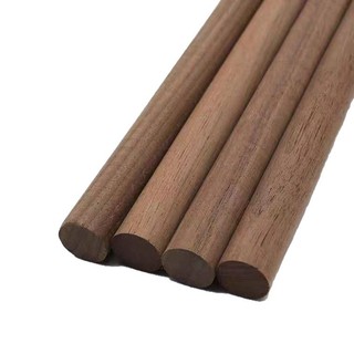 Đường kính 12mm Đen Quả óc chó Gỗ Gậy Mô hình Thông số kỹ thuật khác nhau Đồ nội thất Gậy gỗ tròn Gậy gỗ tự làm Handmade Gỗ nguyên khối GC0K