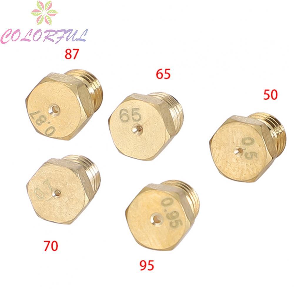 Propane Injector Color: Gold Nozzle Sizes 0.5, 0.65, 0.7, 0.87, 0.95 For Cooking