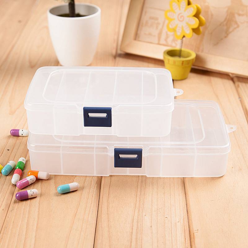 Newsmallbrains Trong Suốt 5 / 6 Lưới Nhựa Di Động Kẹp Tóc Trang Sức Hộp Bảo Quản Phụ Kiện Người Tổ Chức Hộ Gia Đình Du Lịch Tiếp Liệu Có Chống Bụi NSB