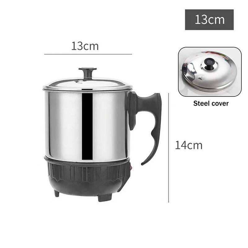 Newsmallbrains 11CM 12CM 14CM Cốc sưởi ấm chống khô đa năng Máy nước nóng bằng thép không gỉ Nồi điện Ấm đun nước Ấm đun nước để nấu ăn và du lịch Sử dụng NSB