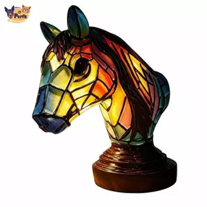 Đèn ngủ hình con ngựa sáng tạo Đèn bàn LED USB cho phòng ngủ gia đình Thư giãn