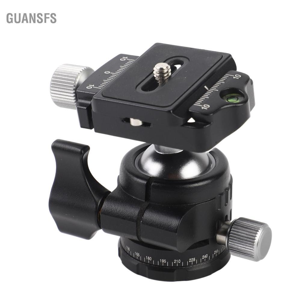 Guansfs Camera Tripod Ball Head Mount Đường kính 25 mm Độ xoay toàn cảnh