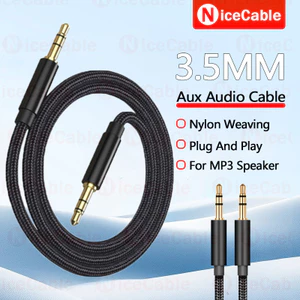 3.5MM Nam Đến Nam Cáp Âm Thanh Aux HiFi Chất Lượng Âm Thanh Giảm Tiếng Ồn Cáp Âm Thanh Aux Nylon Dệt Cắm Và Chạy Cáp Âm Thanh Aux Cho Tai Nghe MP3 Điện Thoại