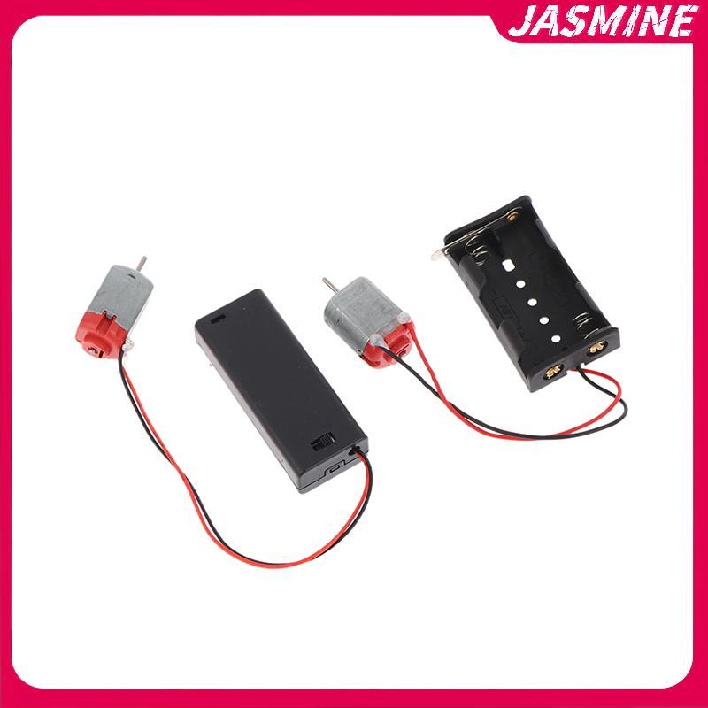 JASMINE 130 Bộ Động Cơ Với 2x Pin Bảo Quản Và Công Tắc 16500 RPM Mini Sinh Viên DIY Mô Hình Mạch Động Cơ Điện Tử Bộ JASMINE