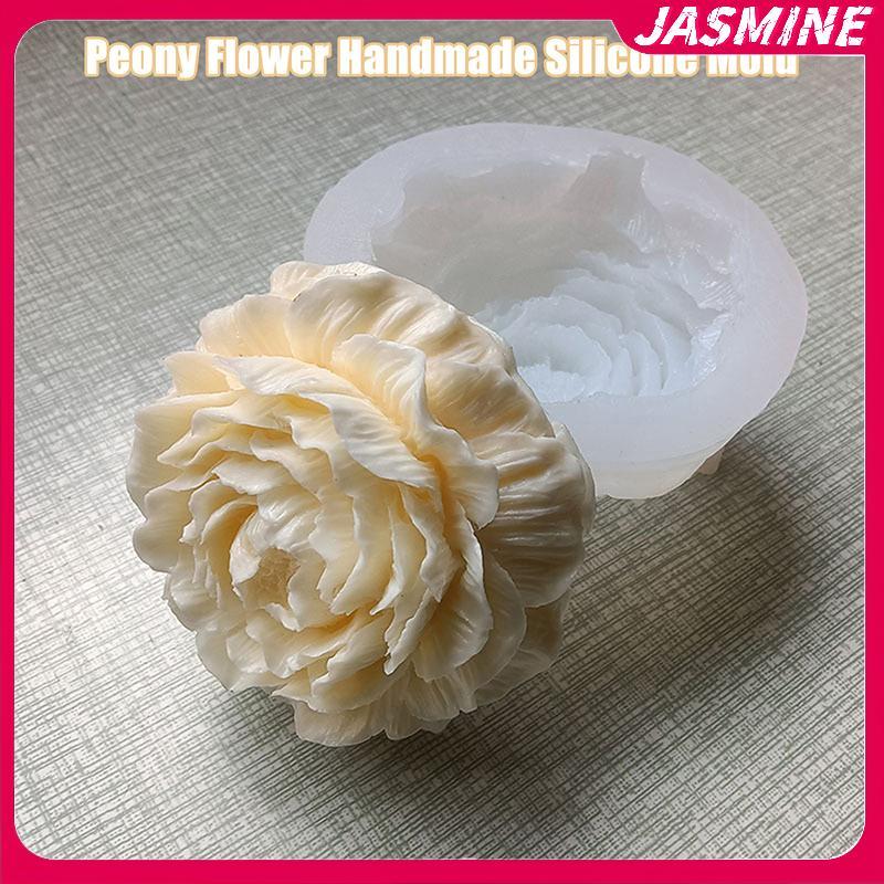 JASMINE Khuôn Bánh Silicon Sô Cô La Xà Phòng Dụng Cụ Làm Nến Khuôn Dập Nổi Hoa Nở Hương Liệu Kẹo Handmade Trang Trí Đám Cưới JASMINE