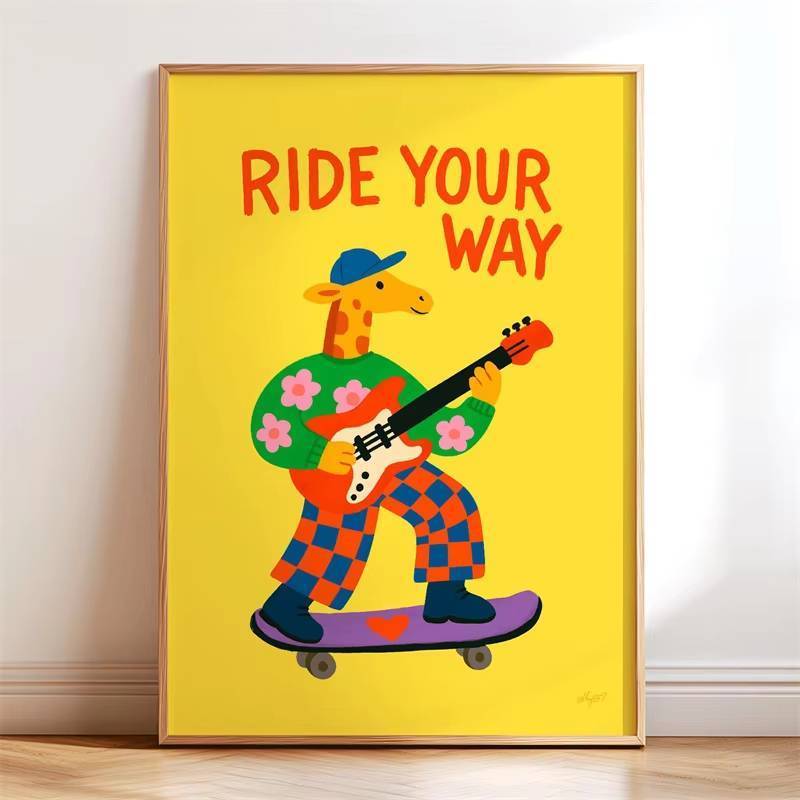 Inspirational Kids Canvas Painting Boho Bohemian Nursery Wall Art Home Wall Decor Canvas Poster