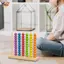 Bộ đồ chơi xếp chồng phân loại màu bằng gỗ Bộ đếm khối xếp chồng nhận dạng màu sắc