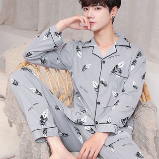 Bộ đồ ngủ cotton nam, thoải mái, mềm mại và thoáng khí