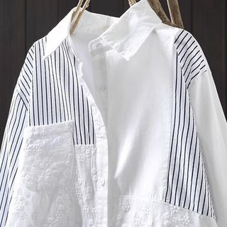 Ao sơ mi nữ 100% cotton, dáng đẹp tôn hình thể, thích hợp mọi lúc mọi nơi, mẫu trắng toát lên vẻ tươi trẻ.