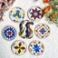 Handmade Cross Stitch Trà Coaster Với Thêu Riêng diy Placemat Coaster Thêu Tay Quà Tặng Sáng Tạo 0421