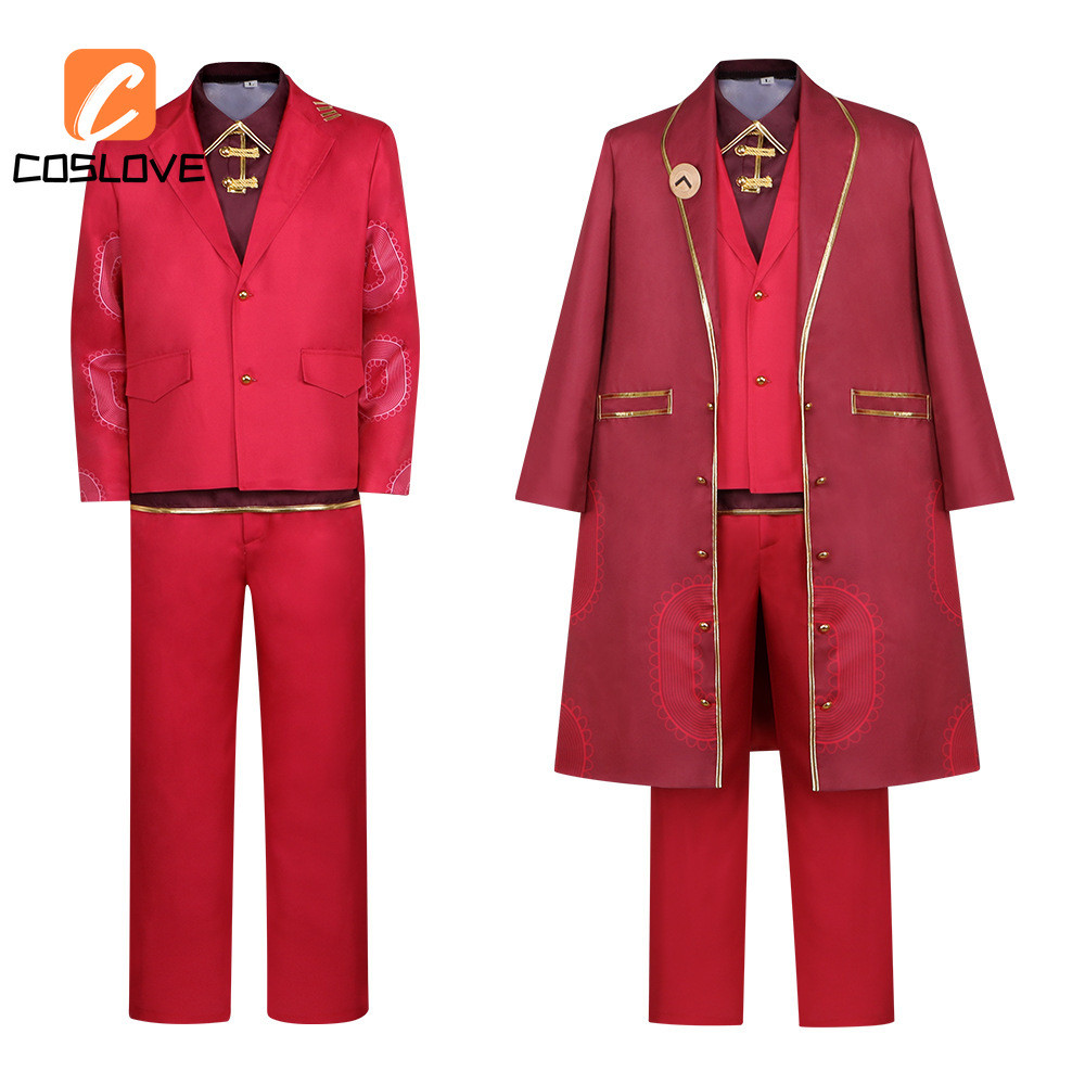 Anime trò chơi Limbus công ty Lei Heng - Full bộ cosplay đỏ dành cho nam phù hợp đồng phục party