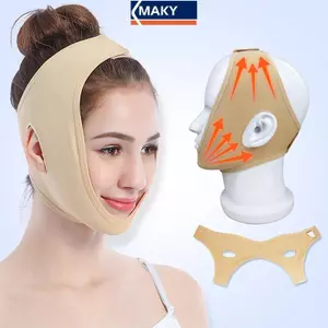 MAKY Co Giãn Mặt Giảm Béo Băng V Line Face Shaper Nữ Chin Cheek Nâng Thắt Lưng Máy Mát Xa Mặt Dây Đeo Mặt Dụng Cụ Chăm Sóc Da Làm Đẹp VN
