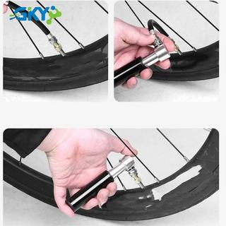 Máy bơm mini cầm tay GKY từ hợp kim nhôm, thiết kế nhẹ để bơm lốp xe đạp nhanh chóng