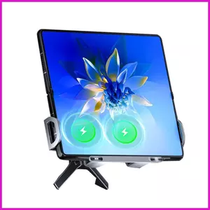 Dành cho HUAWEI Mate X / vivo X Fold / Samsung Galaxy Z Fold / Xiaomi MIX Fold Sạc xe hơi không dây Giá đỡ điện thoại di động tự động lyuvn