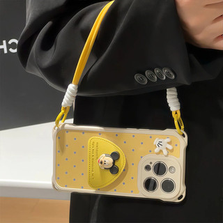 Thích hợp cho iPhone17 Vỏ Điện Thoại Chấm Bi Mickey Giá Đỡ Dây Đeo Tay Apple 16 Huawei / oppo / vivo1526.4.23