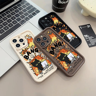 Ốp Điện Thoại Funny Bang Cat Cho Realme 16 15 14 13 12 Pro Plus 15T 5G 8 11 5s 6s 8i Note 50 C53 C51 C85 C67 C63 C33 C35 C55 C21Y C25Y C15 C25 C20 Ốp Lưng Matte Mềm mại