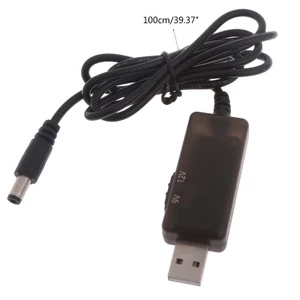 CP99 - Mochocho USB Tăng Điện Áp WiFi Router Cáp DC5V đến 9V 12V 5 5mmx2 1mm Đầu Nối Dây Chuyển Đổi Bước Lên Cho Loa Ca