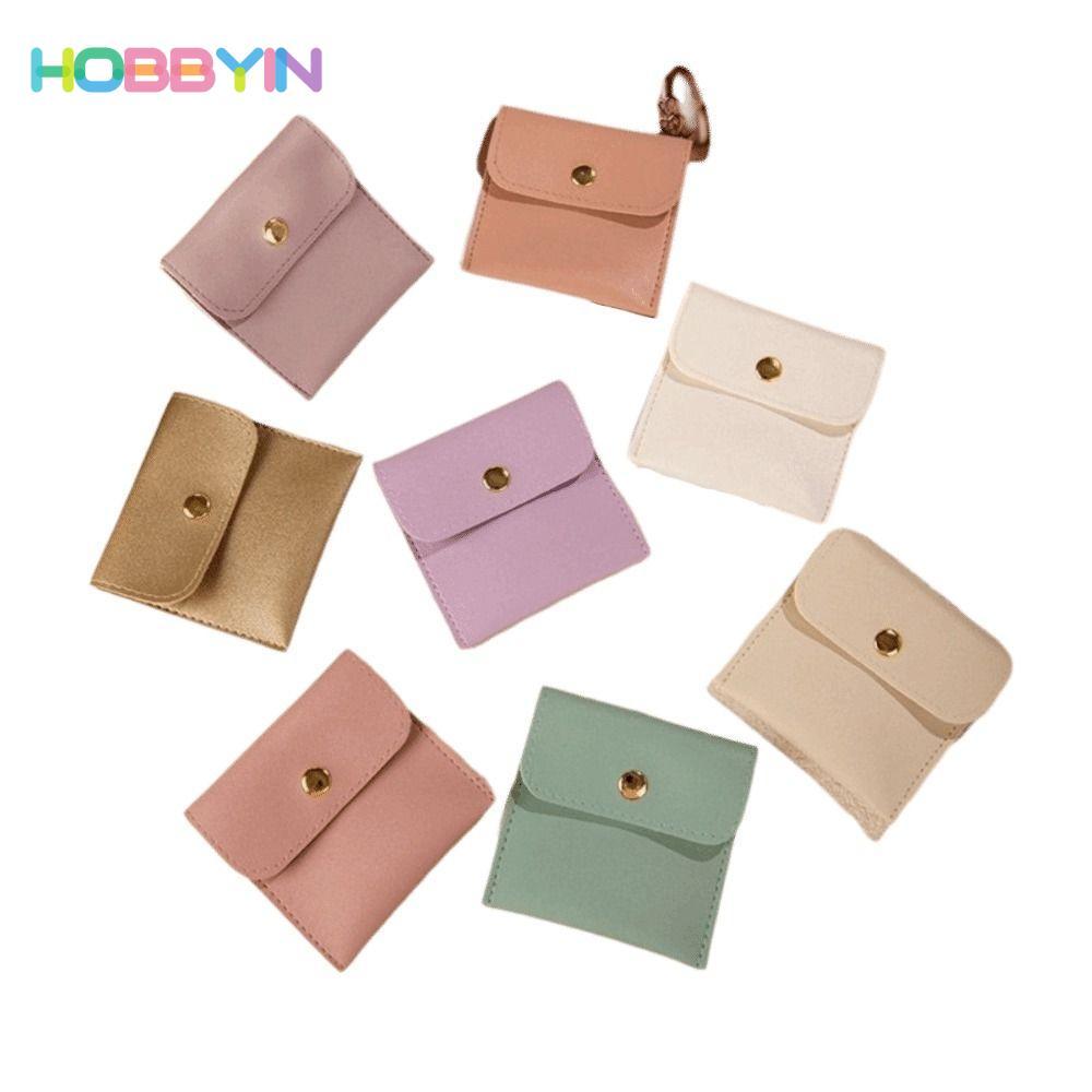 Túi đựng đồ HOBBYIN, Túi đựng đồ trang sức bằng da PU đa chức năng, Bảo vệ bụi Vòng đeo tay cầm tay Bông tai trưng bày trang sức Túi đeo tay cho đám cưới đính hôn