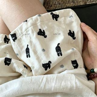 Quần Short Pyjama Mỏng Nhẹ Họa Tiết Hoạt Hình, Phù Hợp Mặc Mùa Hè