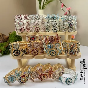 Tân Cương Phong Cách Dân Tộc Vòng Tay Biểu Diễn Sân Khấu Cổ Điển Vũ Stream Vòng Tay Kim Cương Vòng Tay Bazaar Du Lịch Lưu Niệm 0424