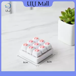 ULJ Cat Paw Giảm Căng Thẳng Bàn Phím Im Lặng Fidget Đồ Chơi Ngón Tay Dễ Thương Clier Cho Lớp Học Văn Phòng Du Lịch Hỗ Trợ Lo Âu.