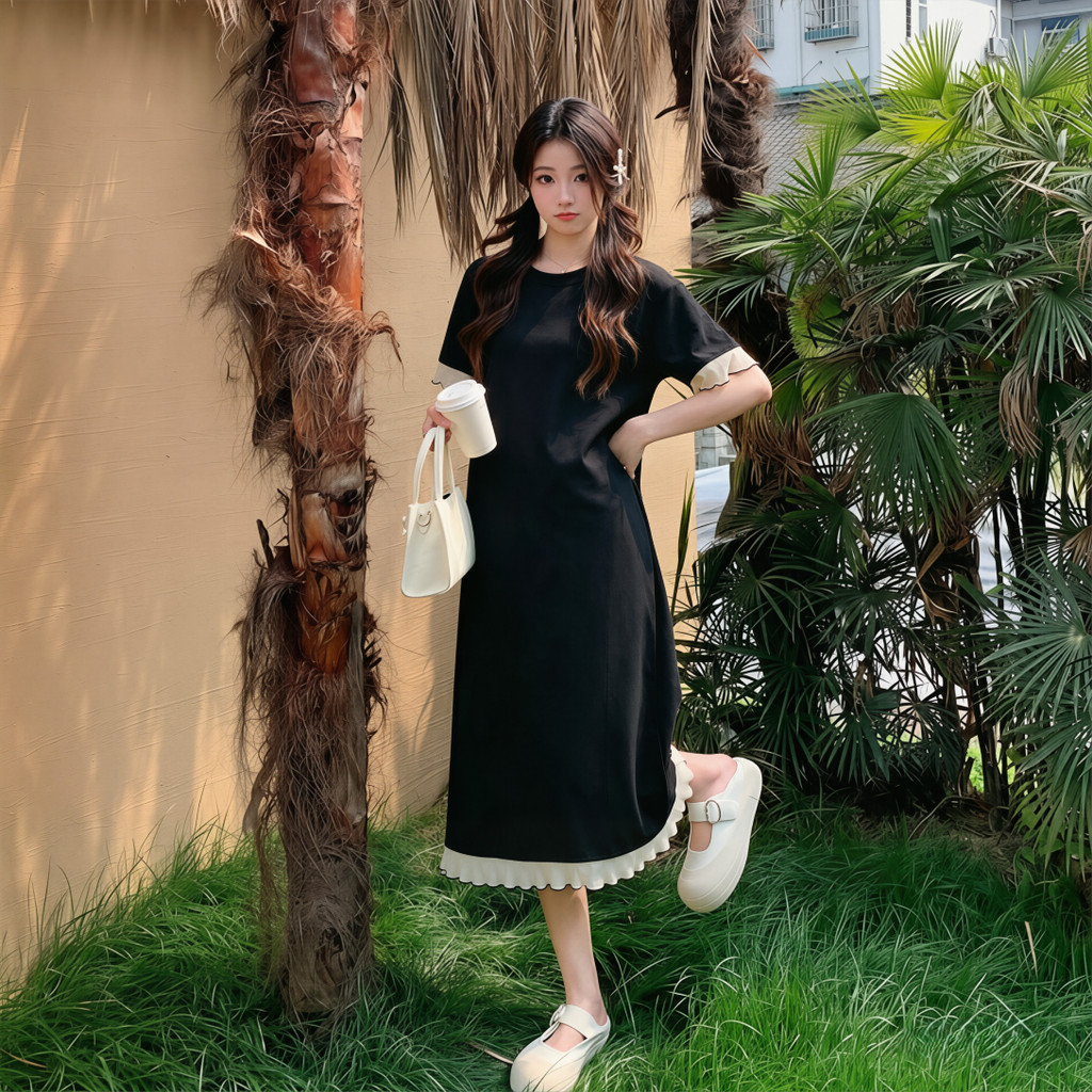 Váy bà bầu phong cách nhẹ nhàng, ôm dáng, phù hợp mùa hè