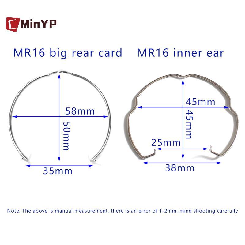 CMinYP Vòng kẹp cố định đèn downlight lò xo MR16/MR11, giá đỡ cốc thẻ, phụ kiện chiếu sáng