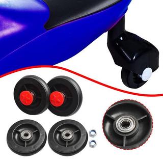 4 bộ bánh xe xoắn cho ô tô trẻ em, phù hợp với sàn gỗ cứng và thảm, gồm bánh trước và sau