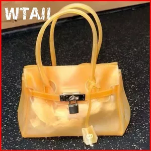GC2 2026 Phong Cách Hàn Quốc PU Nữ Jelly Túi Đeo Vai Phong Cách Đa Năng Túi Tote Dung Tích Lớn CG2