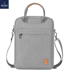 Túi Đựng Macbook Air/Pro/Neo WIWU Pioneer Dọc - Đệm Silicon Chống Sốc, Lót Lông Thú, Chống Nước Tuyệt Đối