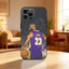 TP-2 Ngôi Sao Bóng Rổ L-Lebron James 23 Ốp Lưng Điện Thoại iPhone17,16,15,13,12 Plus, Max Mềm Silicone Đen Cover