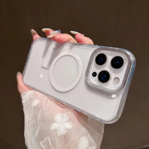 Ốp điện thoại, trong suốt, tương thích với iPhone 16 Pro Max, 15 Pro Max, 14 Pro Max, 13, 12 và 11, Ốp lưng chống sốc, Ốp da cứng