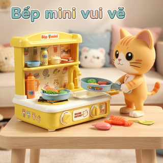 Trẻ Em Nhà Bếp Playset Mini Đồ Chơi Nấu Ăn Thực Tế Giả Vờ Thực Phẩm Học Tập Kỹ Năng Sống Vai Trò Chơi