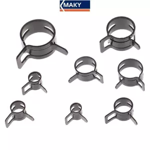 MAKY 10 Chiếc Kẹp Ống Nhiên Liệu Dây Kẹp Nước Vòng Ống Khí Dây Kẹp Lò Xo Kẹp Đường Kính 6mm 7mm 8mm 10mm 12mm 14mm 16mm 20mm VN