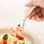 Thép không gỉ 304 Trẻ Em Thìa Nĩa Bộ Sáng Tạo Nhiều Màu Sắc Thìa Nĩa Thực Phẩm Cho Bé Muỗng Bổ Sung Thực Phẩm Cho Bé Bộ Đồ Ăn CY8P