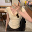 Xoay Cổ Phong Cách Nhẹ Nhàng Slim-fit Ôm Hơn Nhìn Bao Thịt Pure Desire Hot Girl Xiaoxiang Phong Cách Áo Thun Nữ Niche Xếp Ly Ngắn Top26042806
