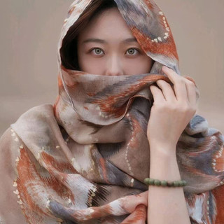 Khăn Choàng Nữ Mùa Hè Mỏng, Phong Cách Dân Tộc từ Lanh Cotton, Thích Hợp Đi Biển và Chống Nắng