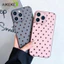 Ốp điện thoại trong suốt mờ chấm bi mới cho Redmi Note 10 Pro Max Lite 10S 9 Pro Max 9S 5G 4G Ốp lưng màu kẹo Cặp đôi đơn giản Vỏ mềm mờ chống rơi